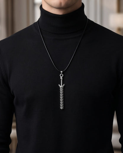Dragon Spine Sword Pendant Necklace