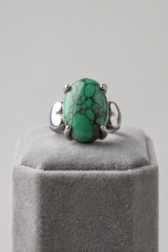 White Canyon Howlite Statement Ring