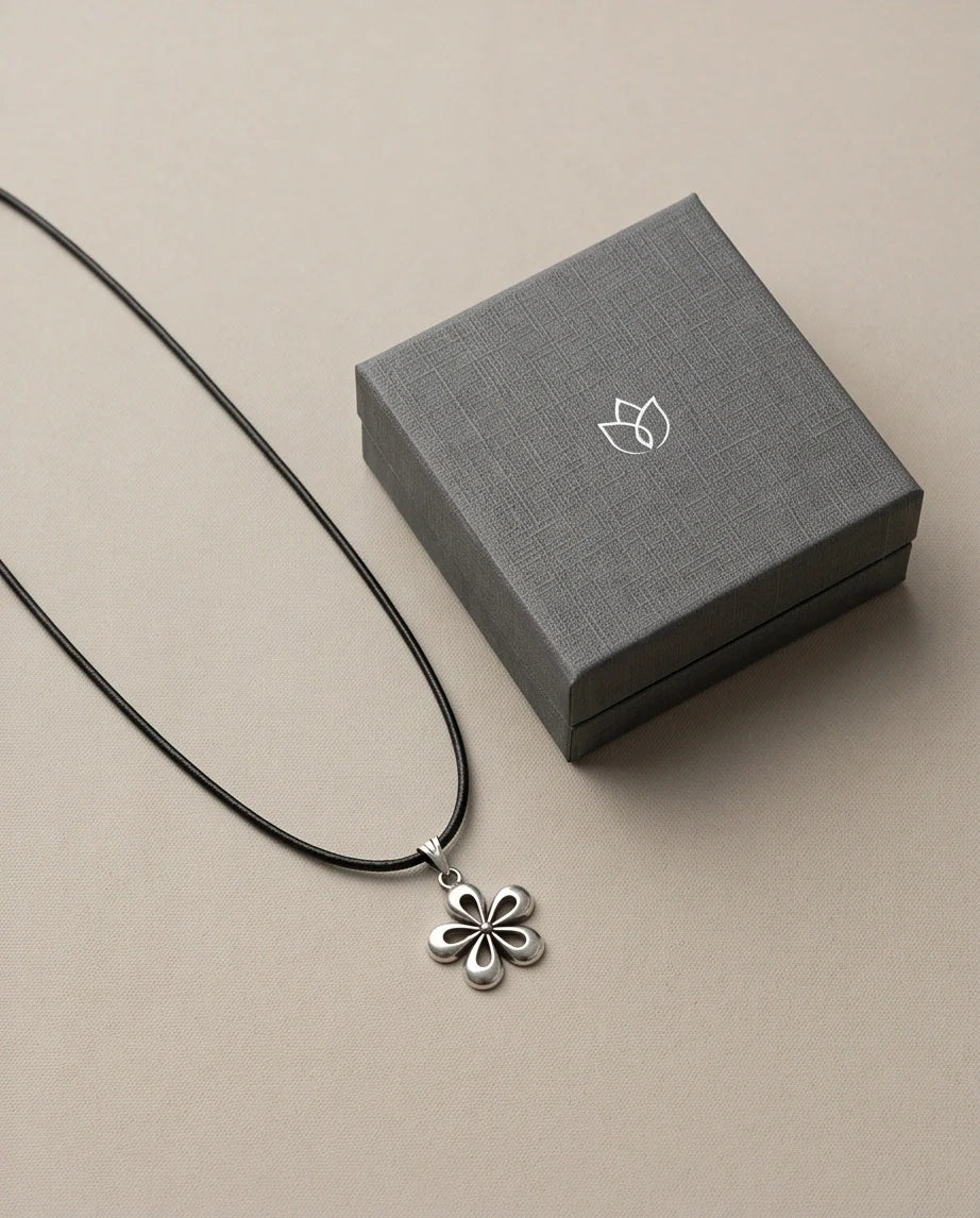 The Sakura Blossom Silver Pendant