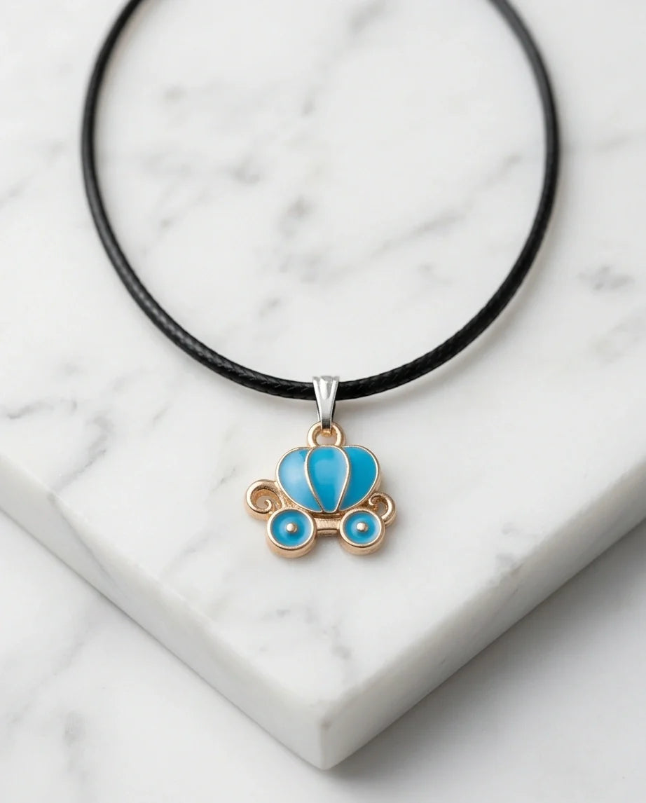 Gold and Turquoise Royal Carriage Necklace