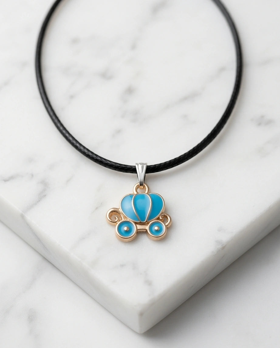 Gold and Turquoise Royal Carriage Necklace