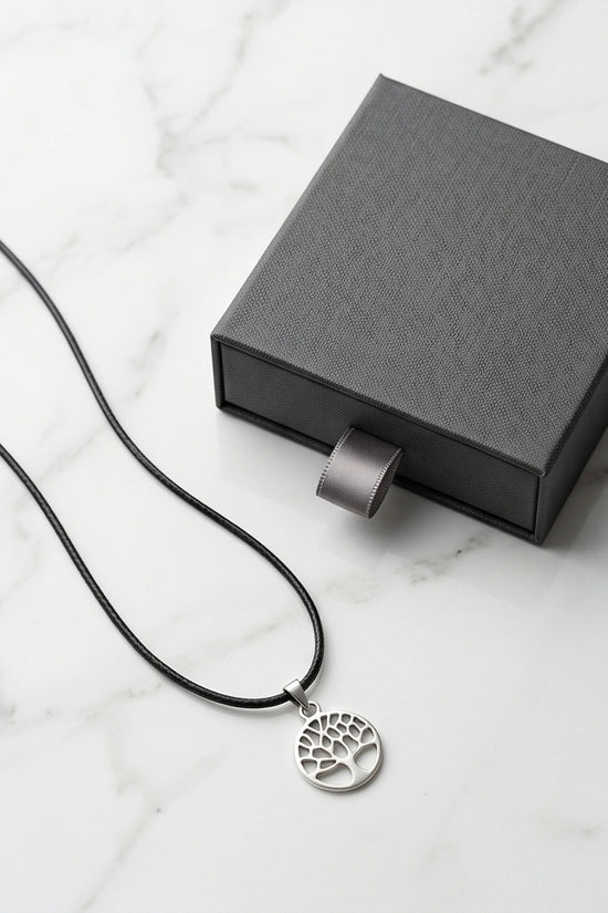 Silver Cutout Tree of Life Necklace