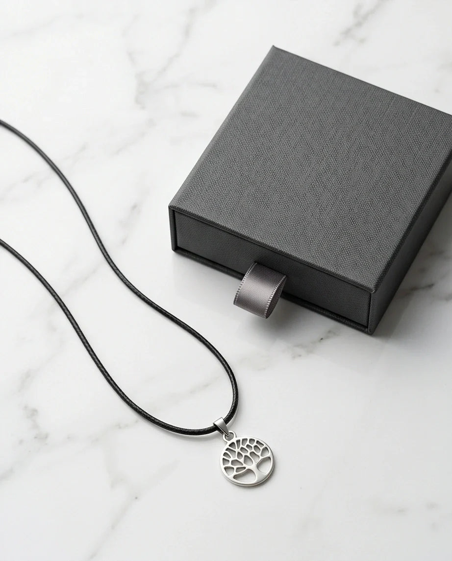 Silver Cutout Tree of Life Necklace