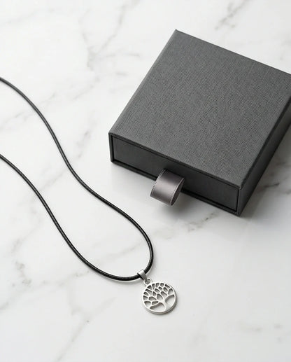 Silver Cutout Tree of Life Necklace