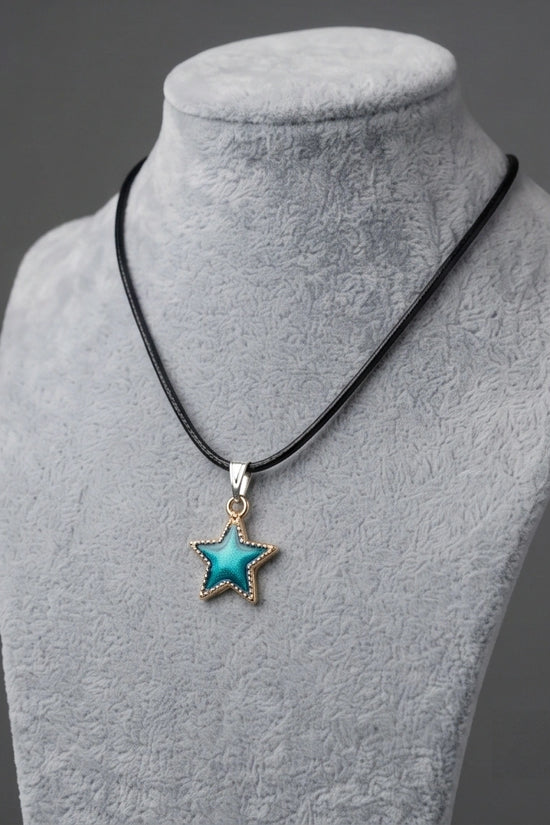 Teal Shimmer Star Pendant