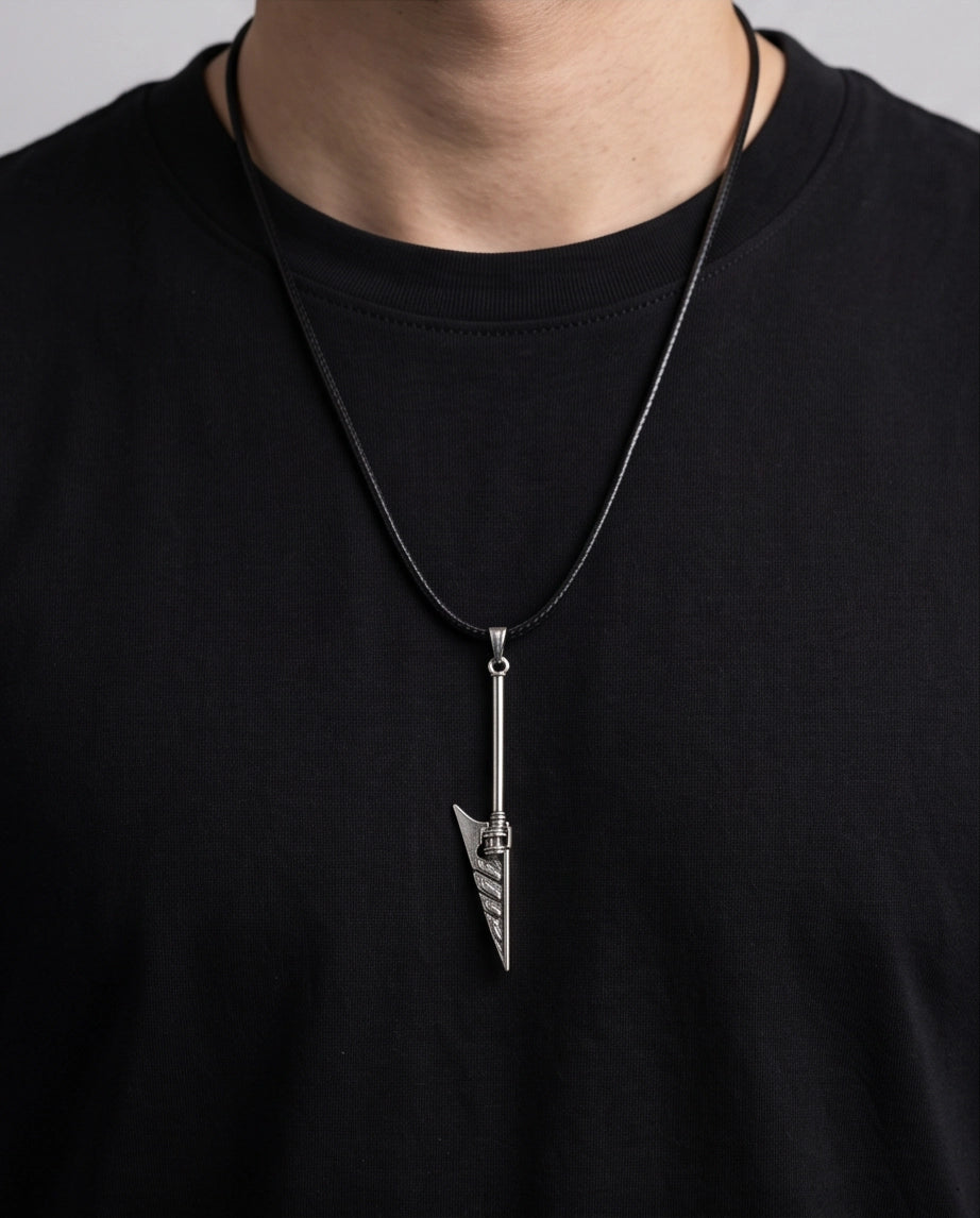 Tribal Arrowhead Spear Pendant