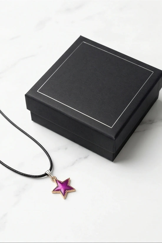 Radiant Purple Star Pendant