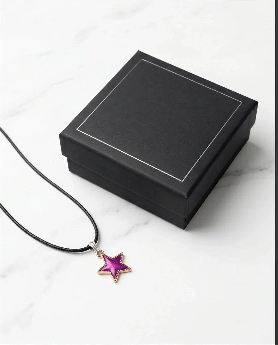 Radiant Purple Star Pendant