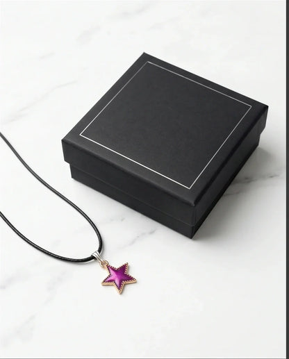 Radiant Purple Star Pendant