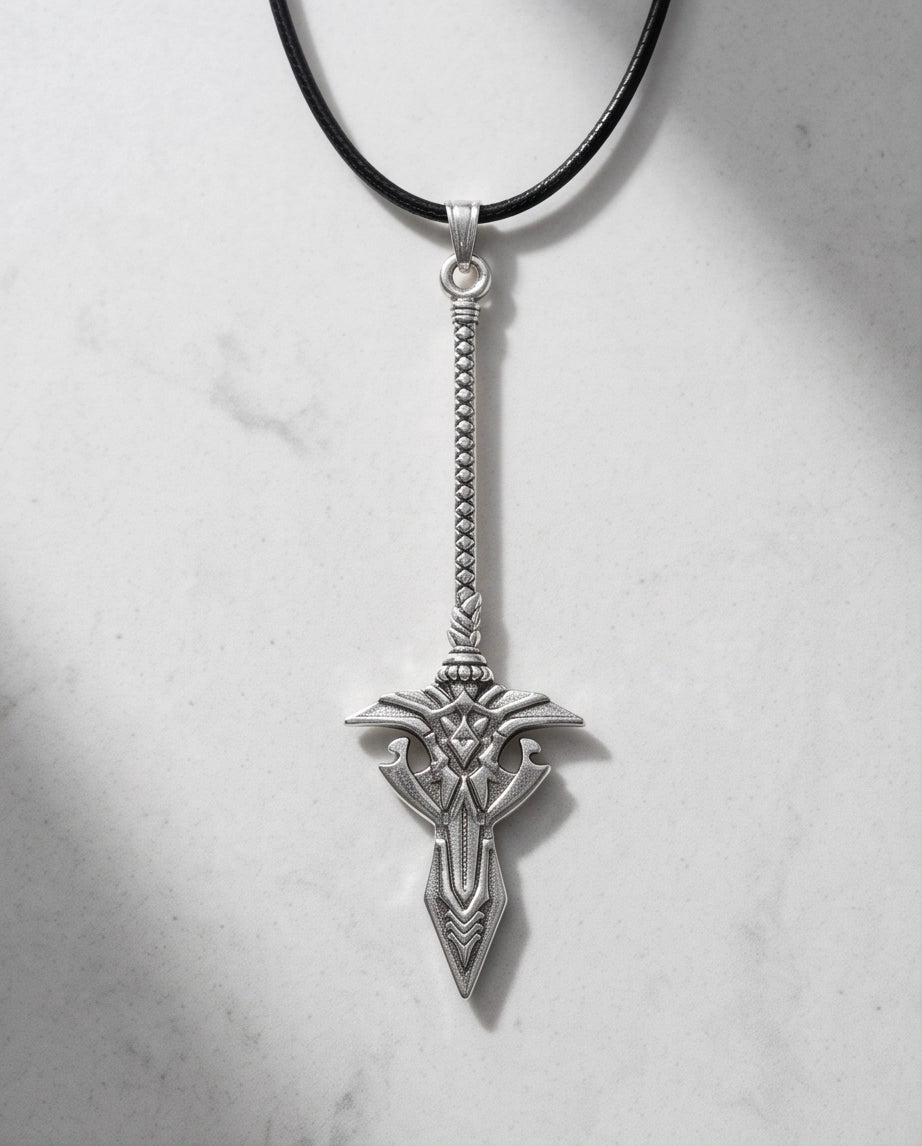 Gothic Rune Sword Dagger Pendant