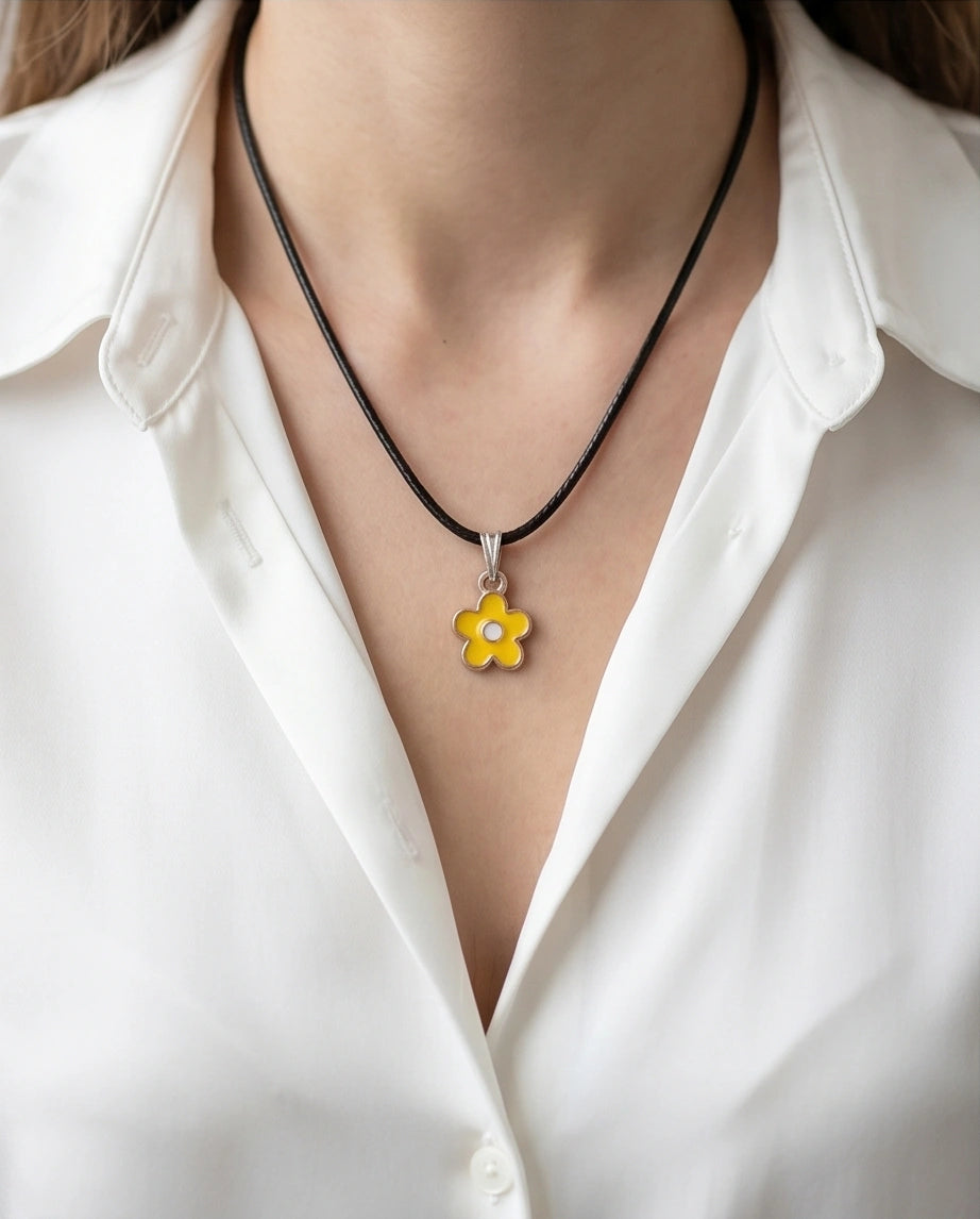 Sunflower Petal Blossom Choker