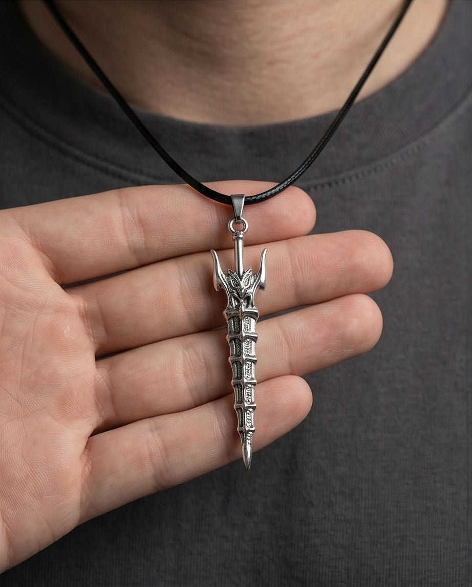 Gothic Dragon Spire Necklace