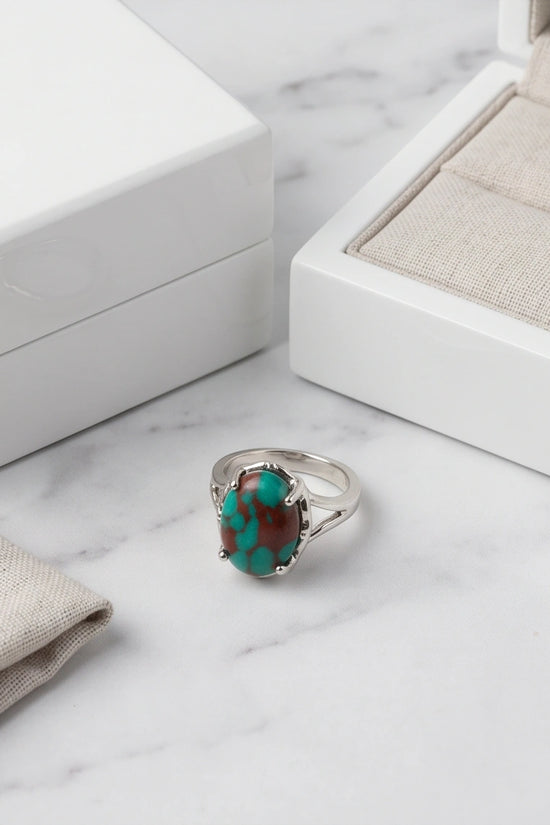 Ocean Matrix Turquoise Statement Ring