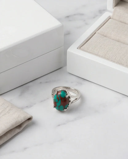Ocean Matrix Turquoise Statement Ring