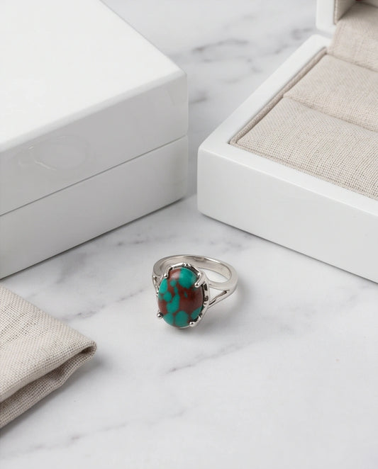 Ocean Matrix Turquoise Statement Ring