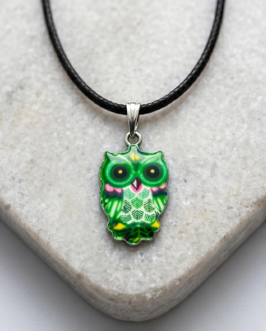 The Emerald Owl Pendant