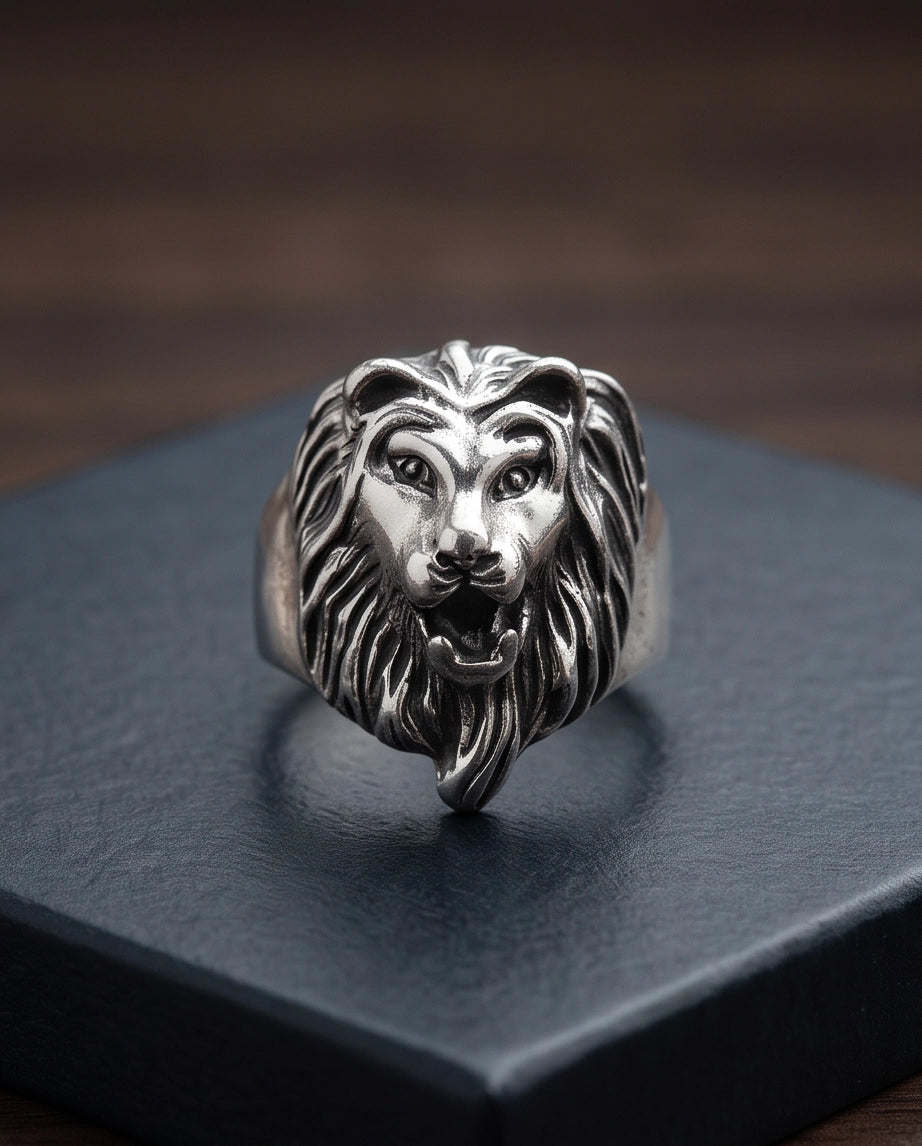 Sovereign Lion Sculpted Ring
