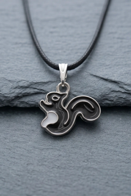 The Onyx Squirrel Pendant