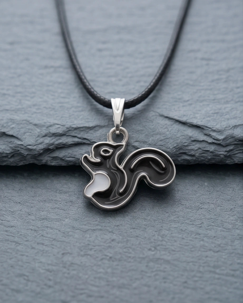 The Onyx Squirrel Pendant