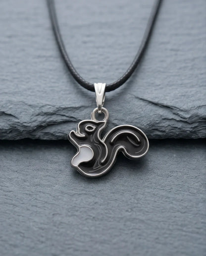 The Onyx Squirrel Pendant