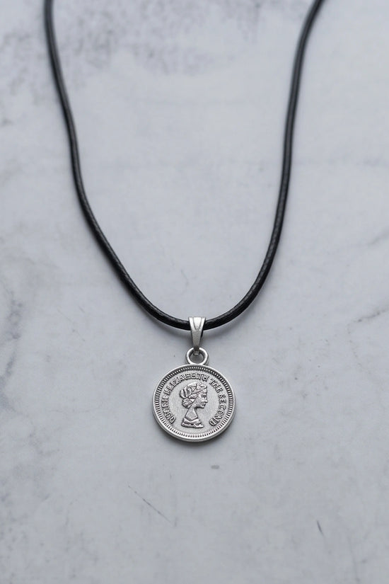 The Royal Heritage: Vintage Elizabeth II Coin Pendant Necklace