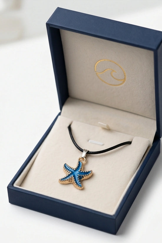Ocean Blue Starfish Pendant