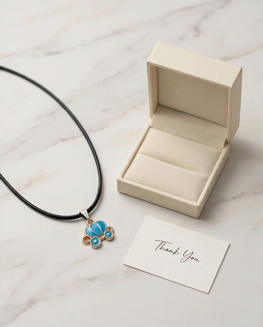 Gold and Turquoise Royal Carriage Necklace