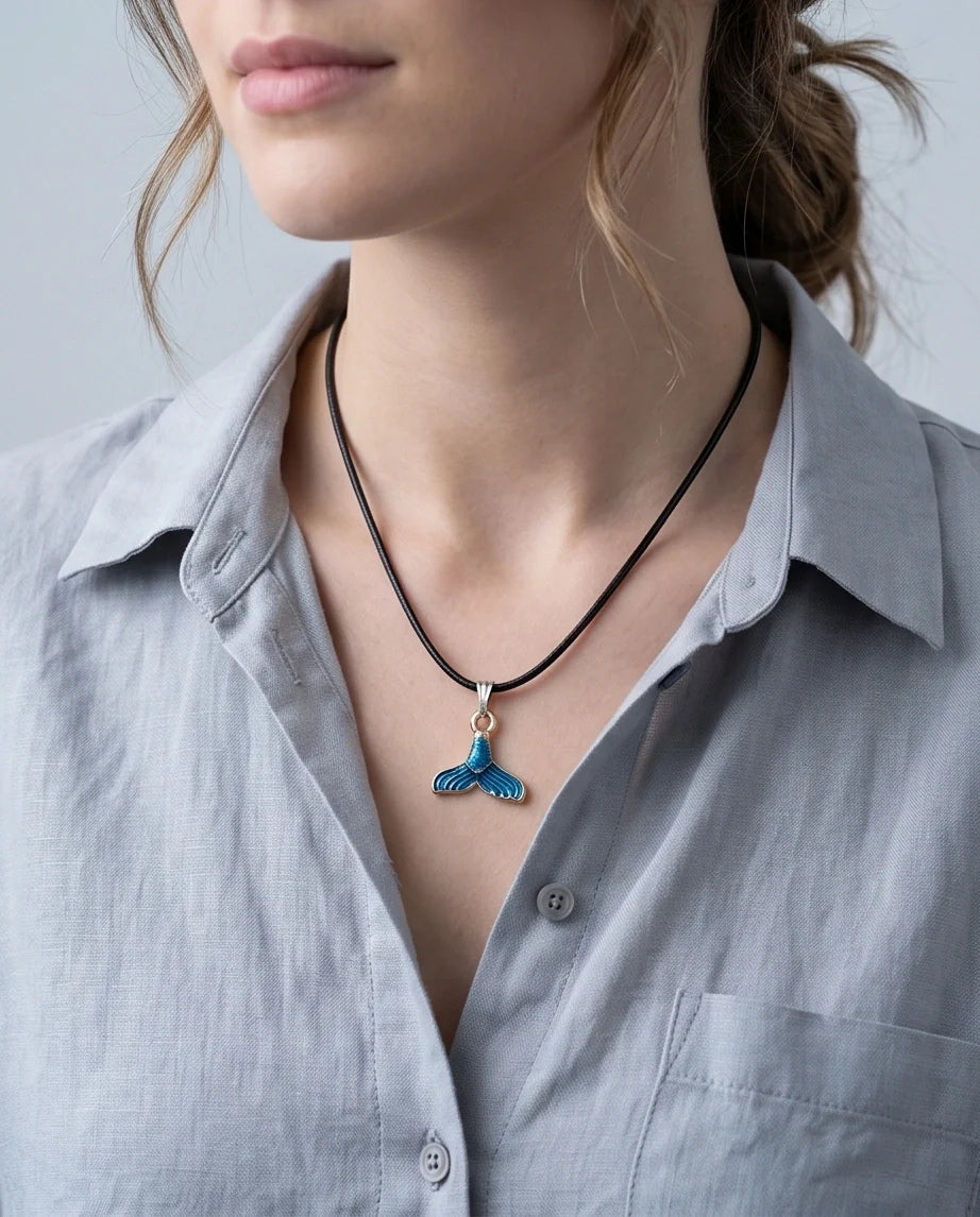 Shimmering Mermaid Tail Pendant