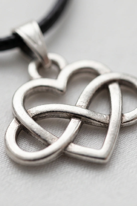 Silver Infinity Heart Necklace
