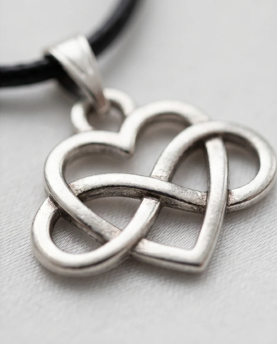 Silver Infinity Heart Necklace
