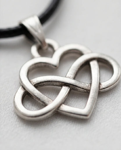 Silver Infinity Heart Necklace