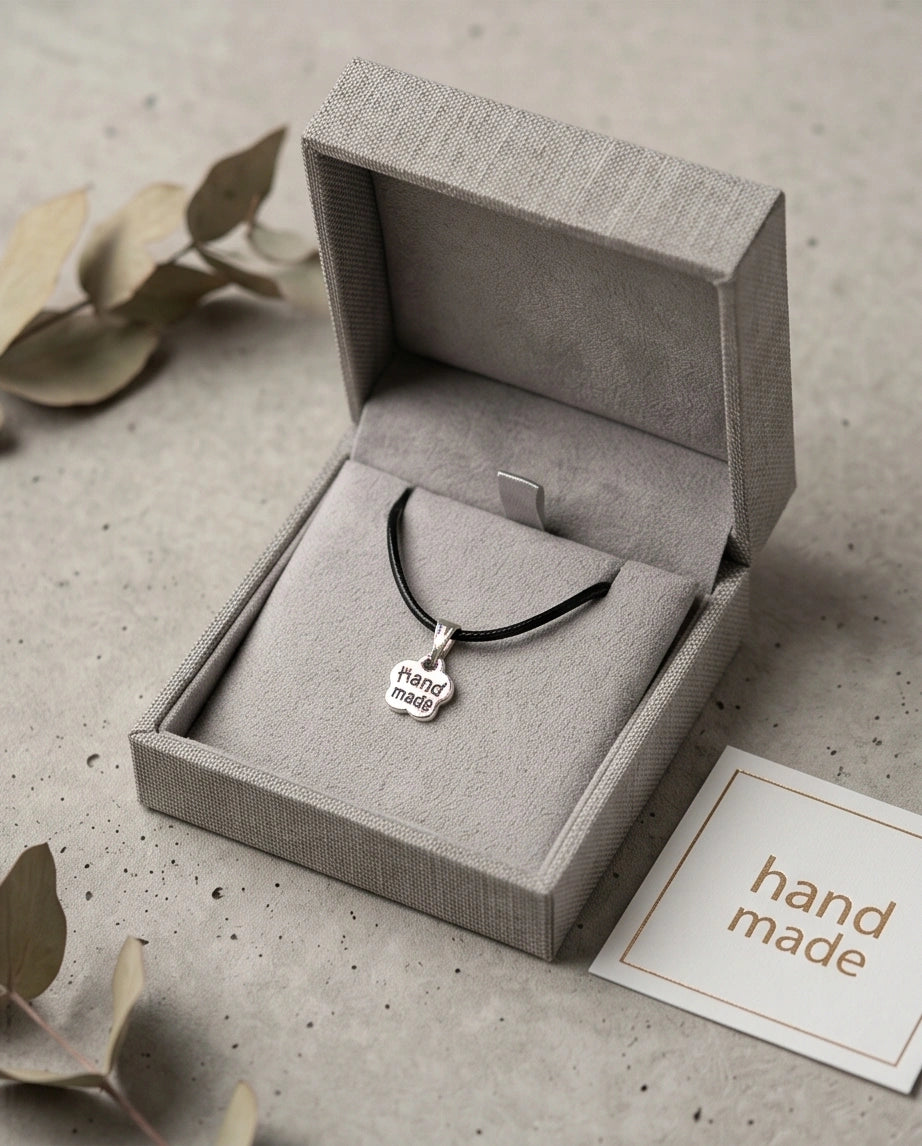 Silver Engraved Handmade Blossom Necklace