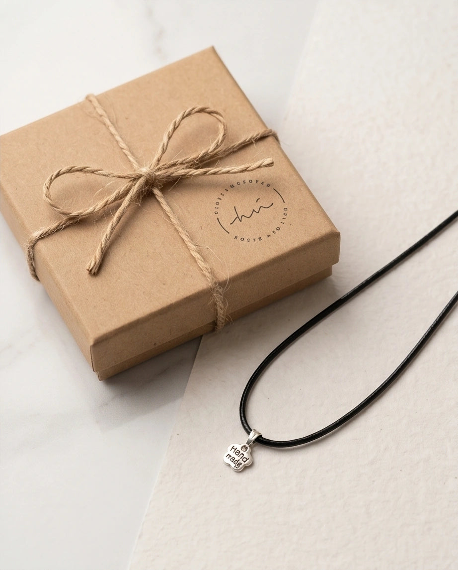 Silver Engraved Handmade Blossom Necklace
