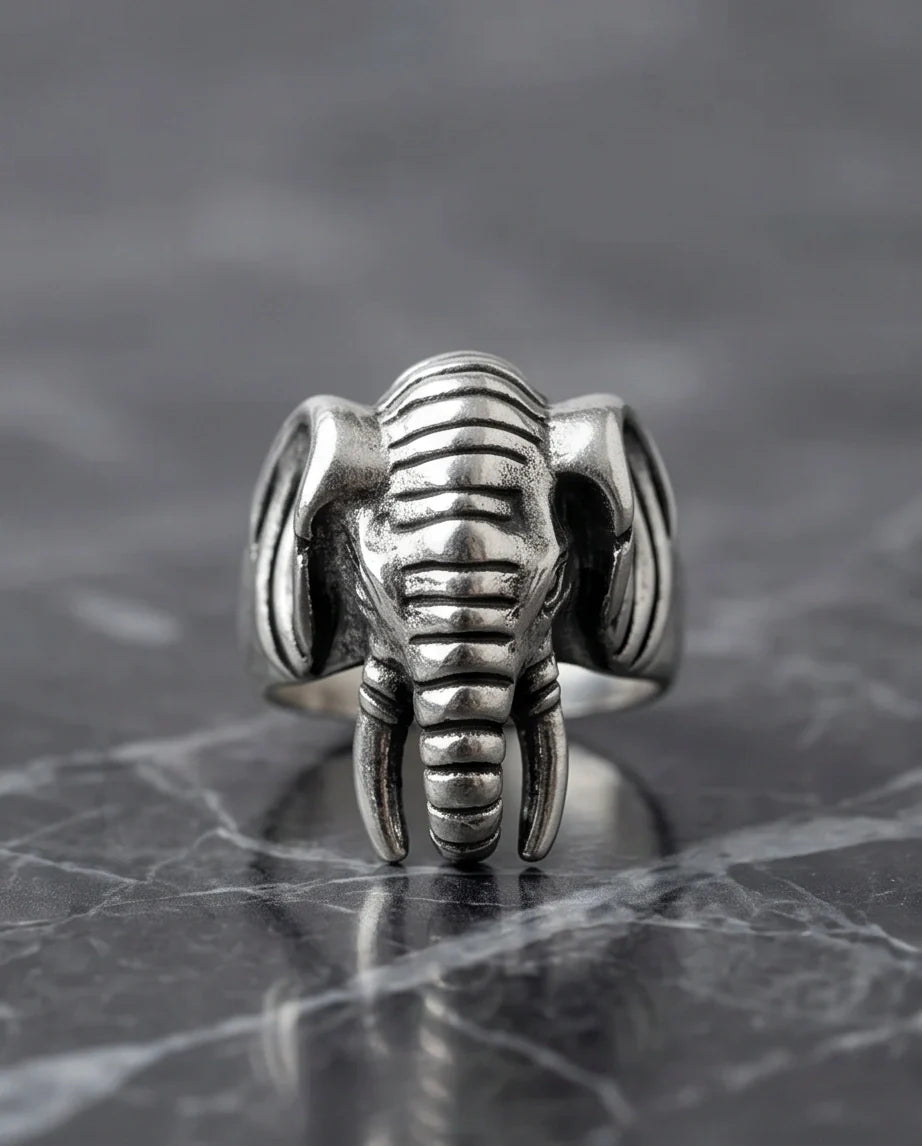 Elephant Totem Ring (often referred to as an Elephant Head Statement Ring).