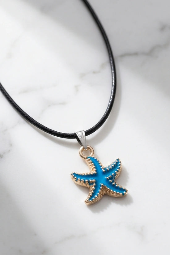 Ocean Blue Starfish Pendant