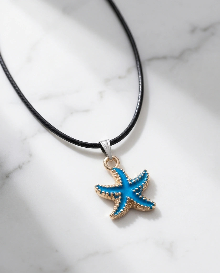 Ocean Blue Starfish Pendant