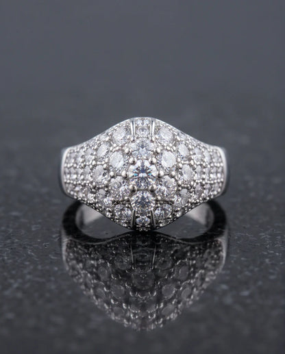 Sovereign Diamond Pave Dome Ring