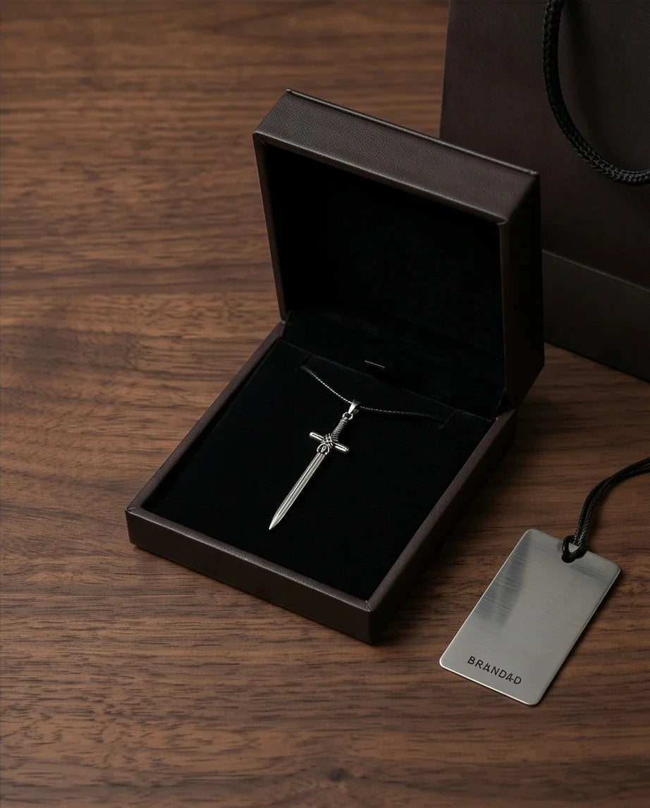 The Excalibur Medieval Sword Necklace
