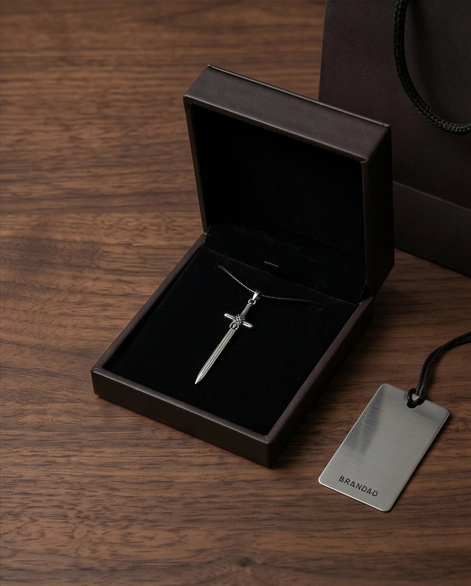 The Excalibur Medieval Sword Necklace