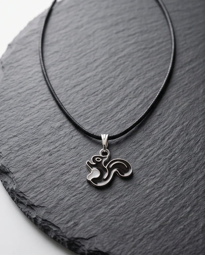 The Onyx Squirrel Pendant