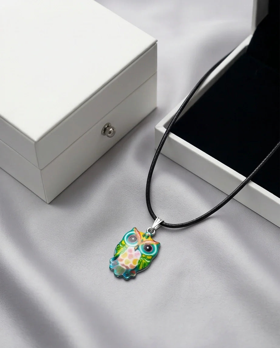 The Azure Owl Pendant