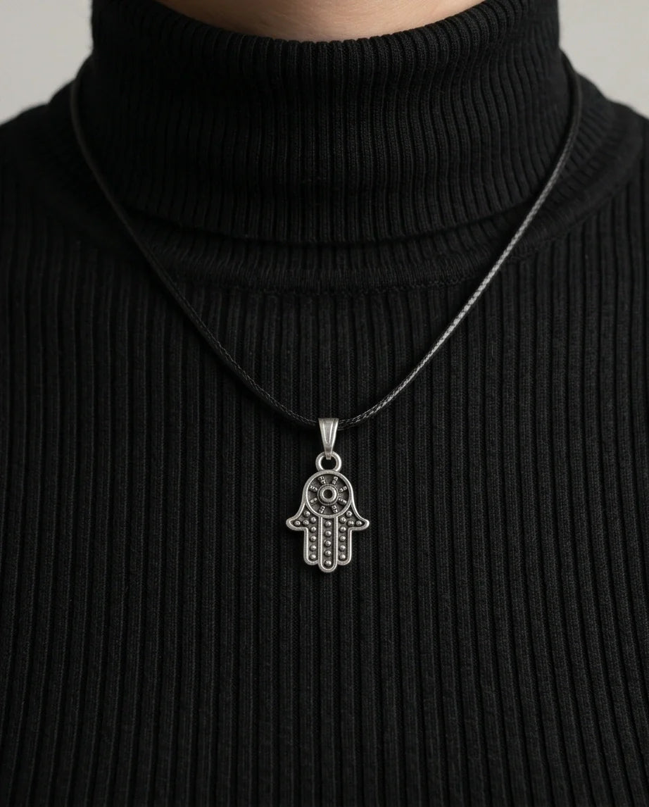 Vintage Industrial Link Pendant Necklace