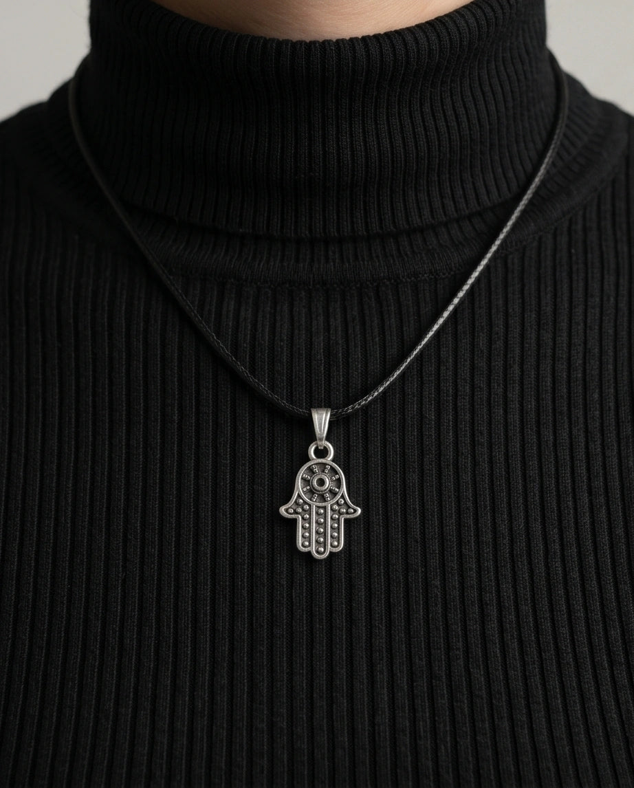 Vintage Industrial Link Pendant Necklace