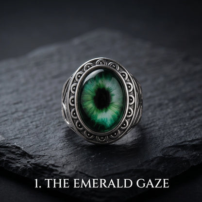 Celtic Eye Filigree Silver Ring