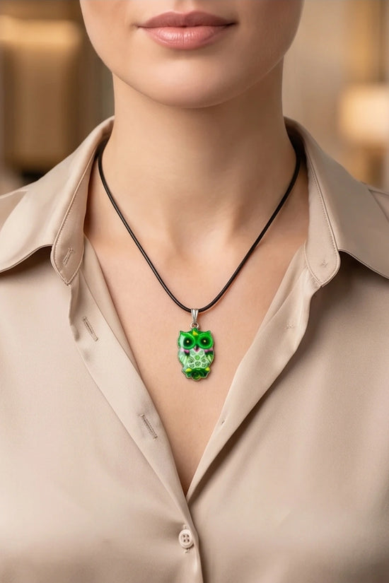 The Emerald Owl Pendant