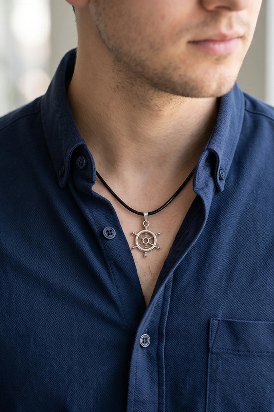 The Captain's Helm Wheel Necklace