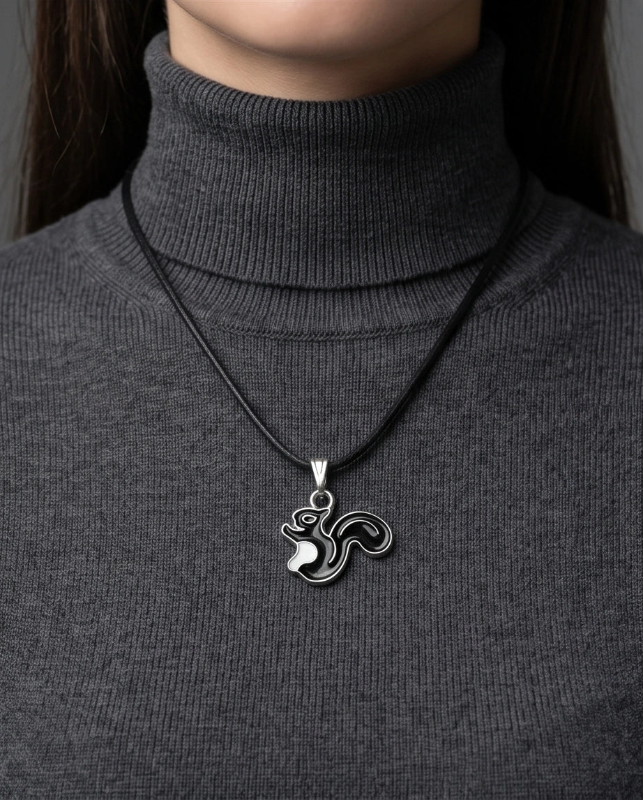 The Midnight Squirrel Pendant