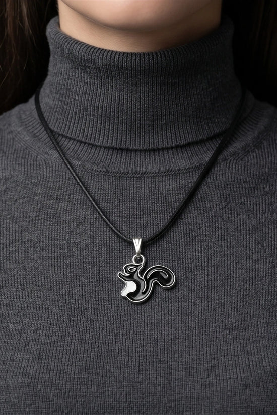 The Midnight Squirrel Pendant