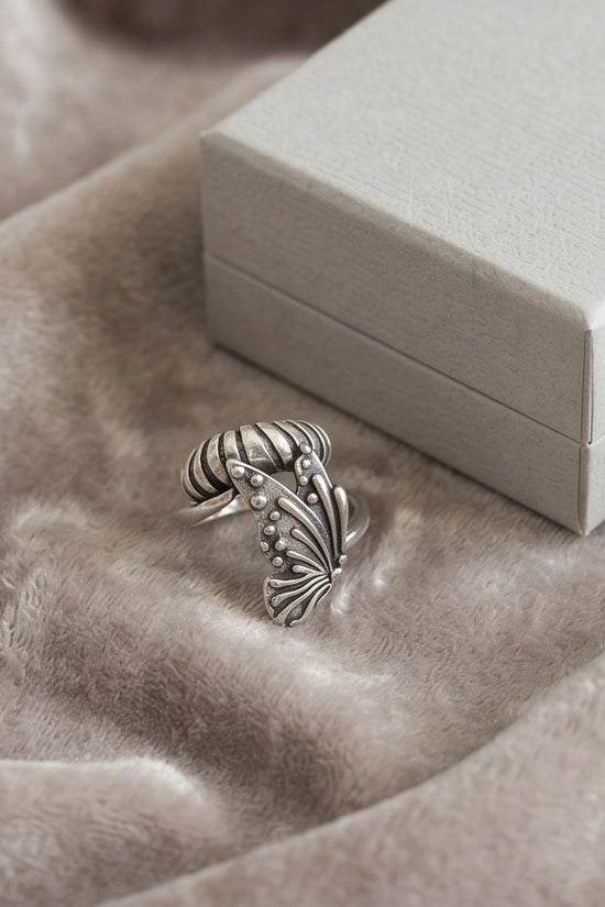 Vintage Sterling Silver Butterfly Wrap Ring