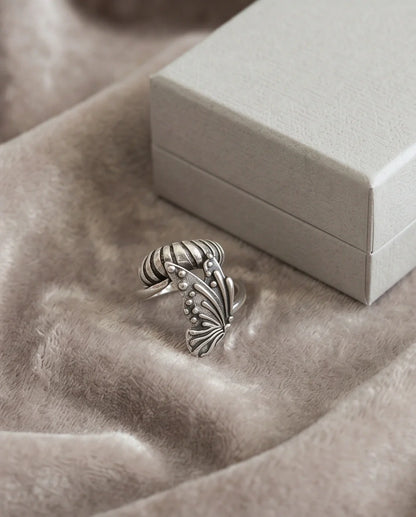 Vintage Sterling Silver Butterfly Wrap Ring